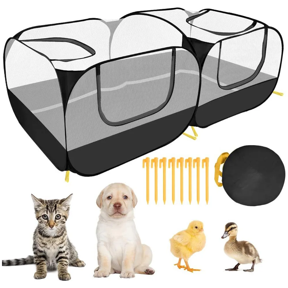 Factory Wholesale Custom Portable Chicken Pen Outdoor Collapsible Rabbit Cat Dog Duck Pet High Quality Pen Tent