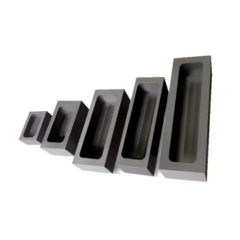 High Purity Graphite boat box ingot mold for Gold Sliver Casting
