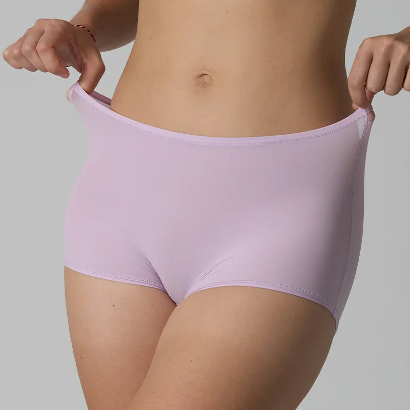 SK1218 Women's Panties Comfortable Traceless Ice Silk Mid-Waist Yoga Crotch Anti-Bacteri aperçu 5