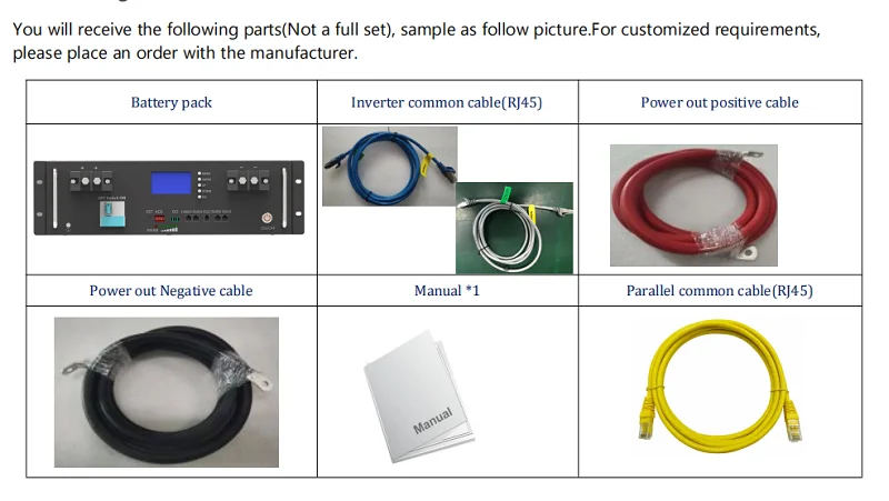 51.2V 205AH 200Ah Rack-Mounted LiFePO4 Battery Lithium Ion for Solar System Hybrid Grid CAN Communication Port Stackable Design