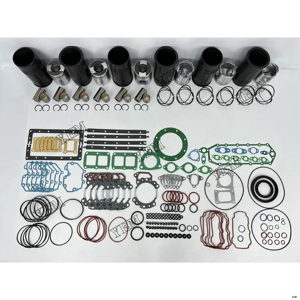 6D125 Repair Kit With Cylinder Gasket Set Piston Rings Liner for Komatsu Aftermarket Spare Parts