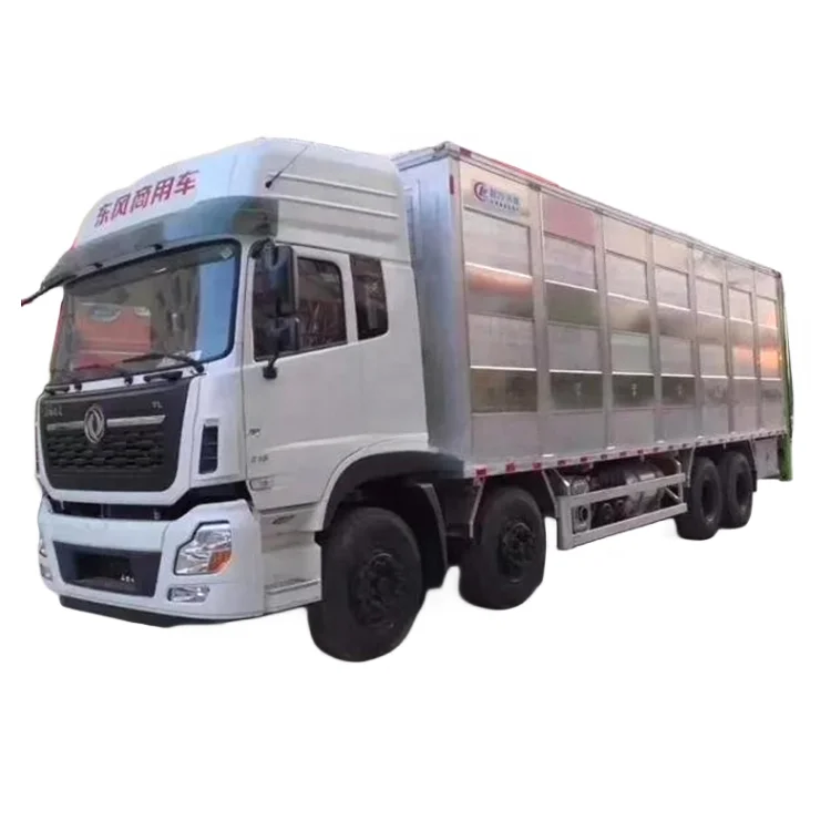 Dongfeng для перевозки скота и домашней птицы коров крупного рогатого грузовой автомобиль 8x4 сельскохозяйственных свиней