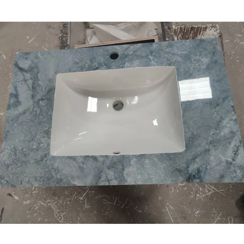 Modern Design Solid Surface White Artificial Sintered Stone Bathroom Basin Wash Hand Basin Countertop