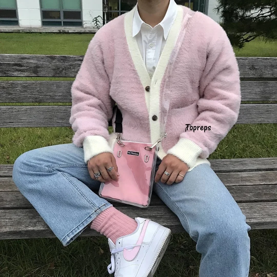 New Golf Wang High Quality Le Fleur Soft Pink Cardigan Autumn Winter  Sweater Tyler The Creator Women/men Wool Jacket - Buy Man Sweater  Zipper,Mens