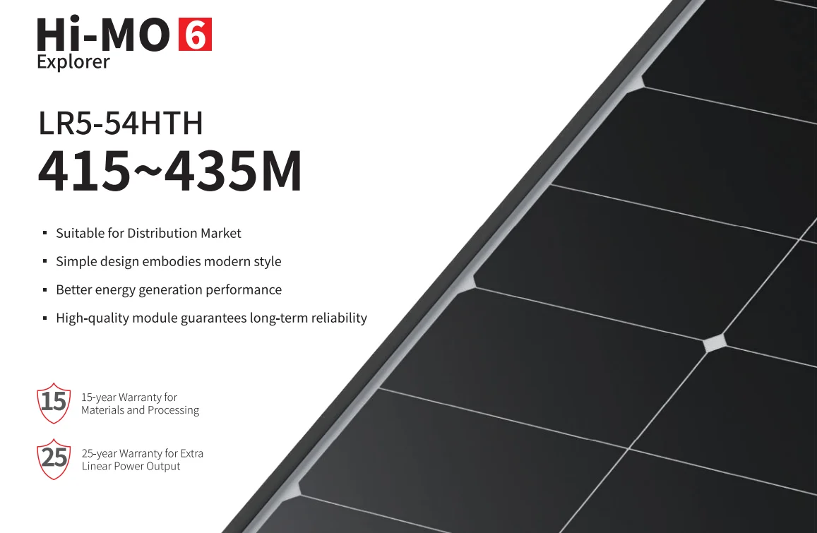 Tier 1 Brand Longi Black Frame Solar Panel Lr5 54hth 435w 425w 415watt Panel For Roof Use Buy 8997