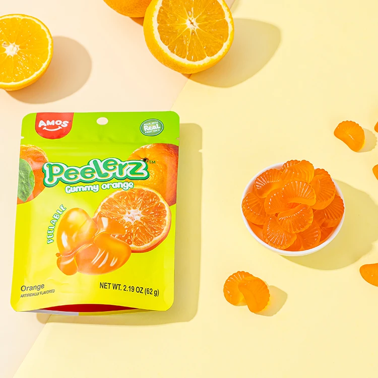 Amos Peelerz 魅力的なフルーツフレーバーのマンゴーグミキャンディ