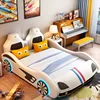 car bed +2pcs bed side table