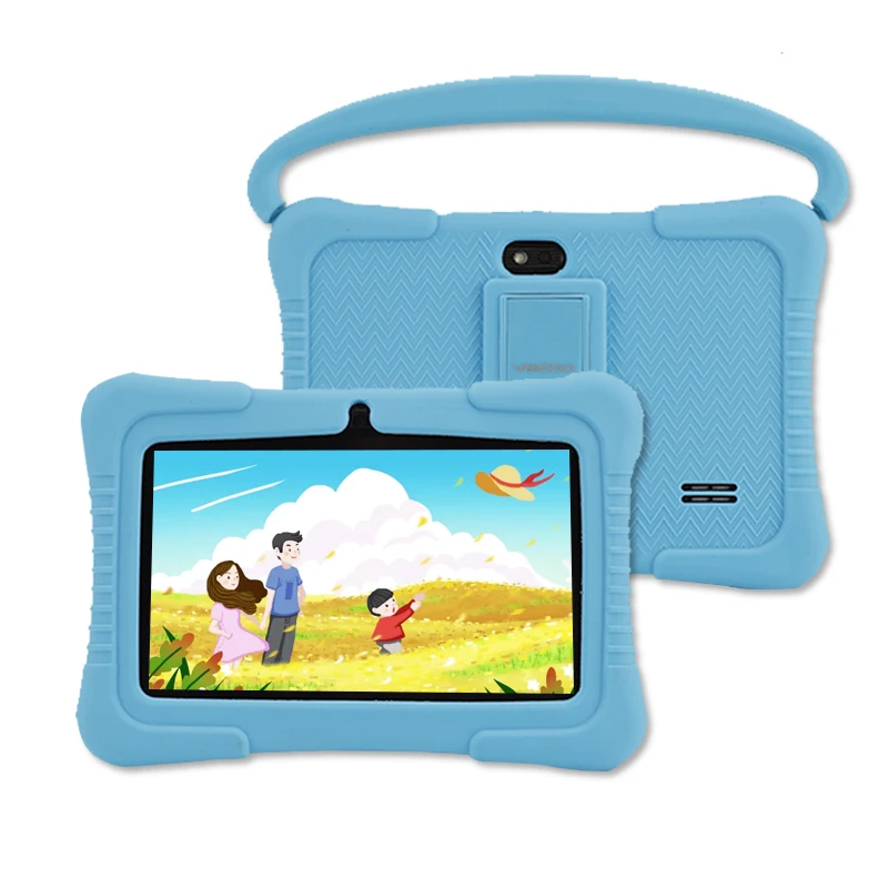 Cheap Roh Tablet Android Kids Tablet With WiFi Dual Camera 1GB 16GB Storage 1024 X 600 Touch Screen 7 Inch Children Tablet Pc