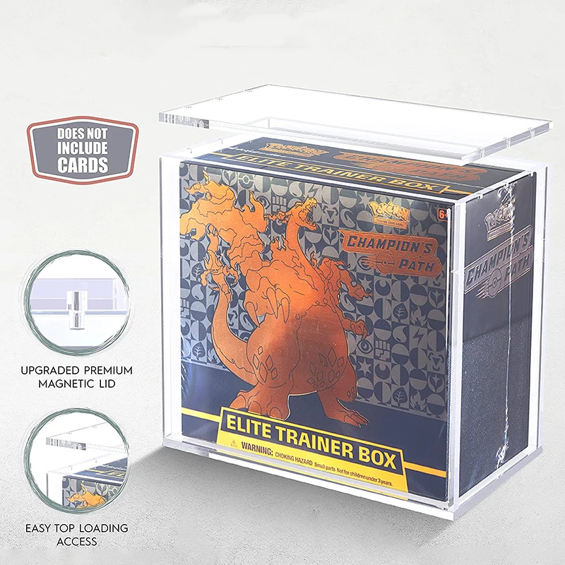 Acrylic 151 Elite Trainer Box Etb Upc Bb Yugioh Display Pokemon Mtg Tcg