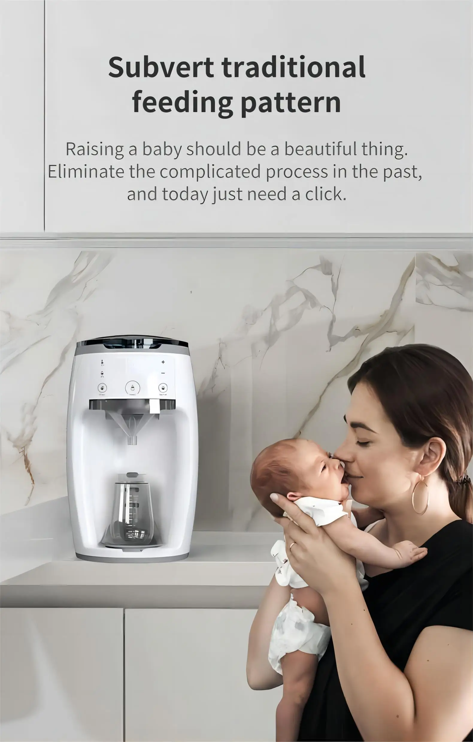 Intelligent Automatic Baby Formula Maker Custom Color Smart Milk Machine With Medium Flow