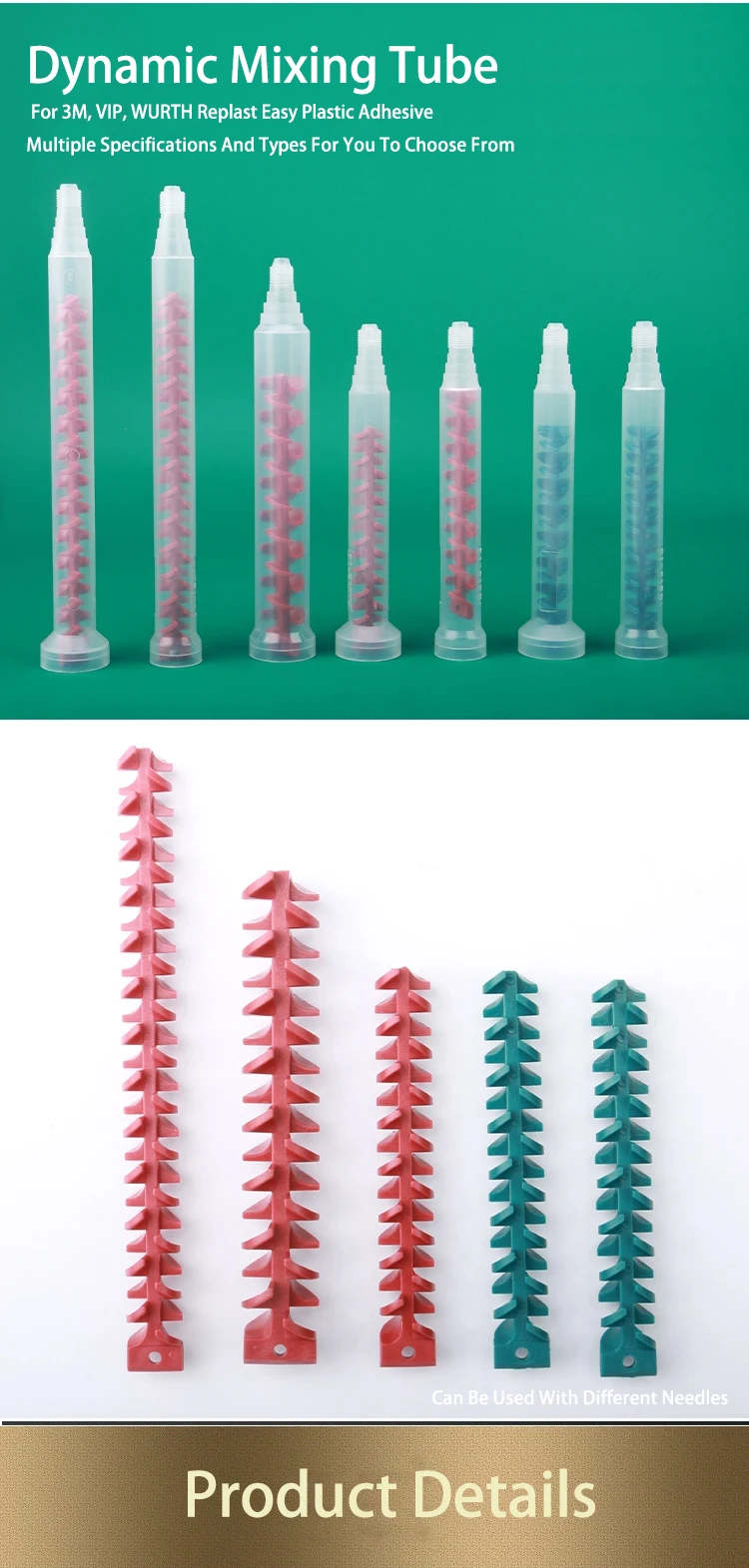 Rs/rm Series Dynamic Mixer Epoxy Plastic Ab Adhesive Dynamic Stirring