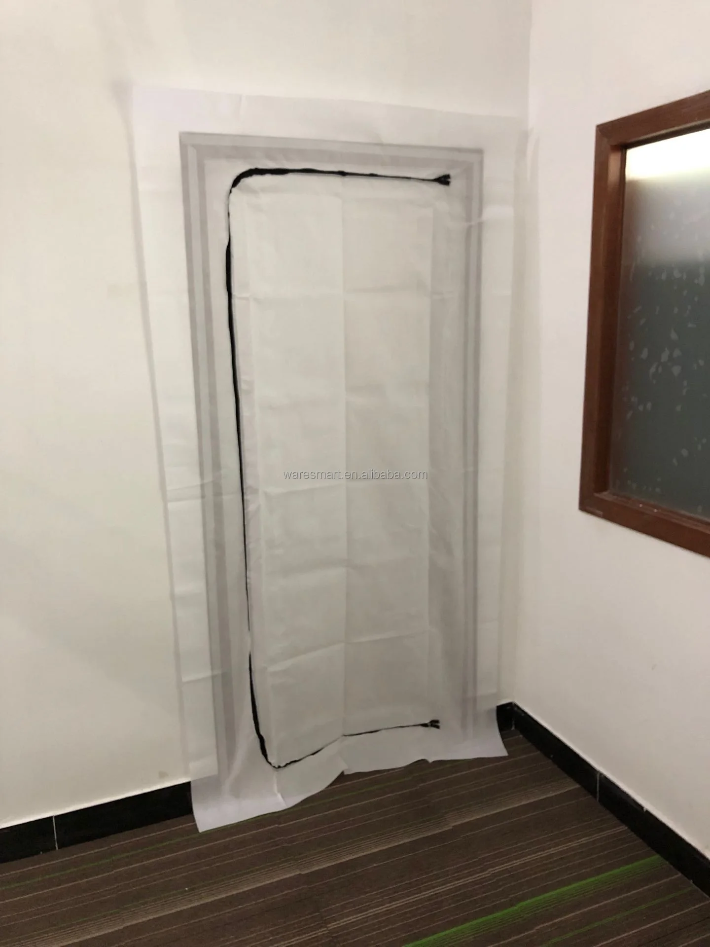 Ldpe Plastic Zipper Door Dust Barrier With Zipper Protection Door Buy