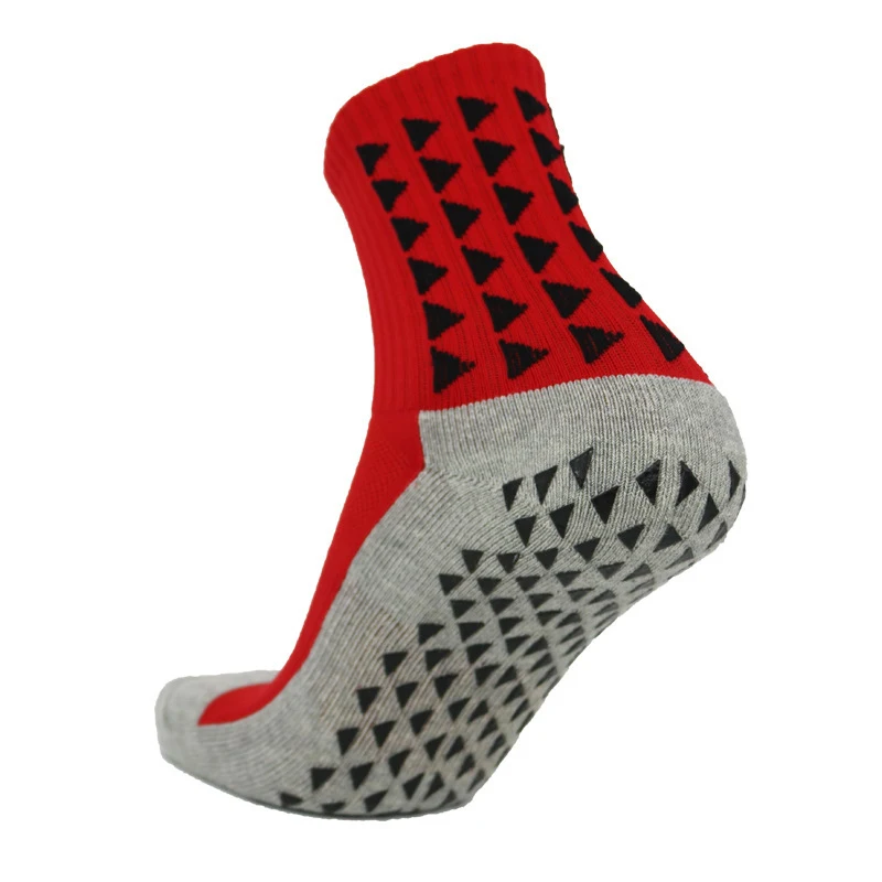Free Sample Top Sales Custom Design Socks Men's Antislip Crew Football Socks Grip Sports Rubber