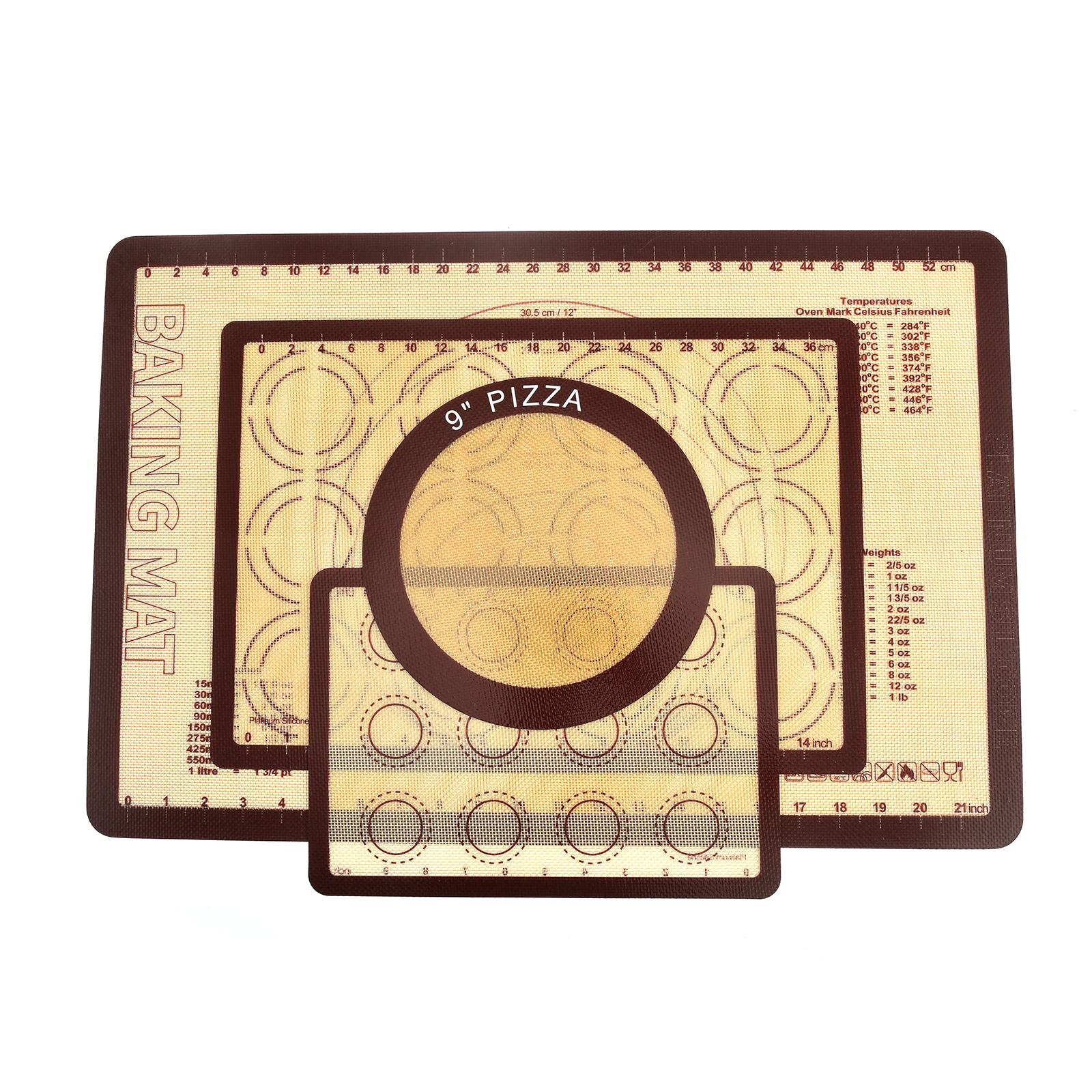 Wholesale Household Kitchen Non-Stick Silicone Baking Mat Macaroon Baking  Tools Pastry Dough Rolling Mat Baking Pastry Tools