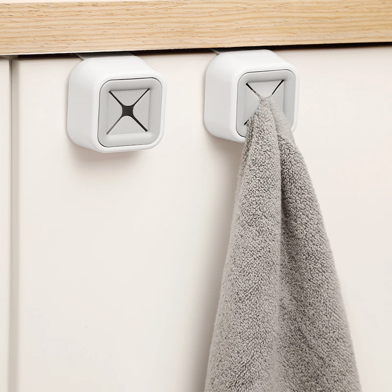 Bathroom Creative Towel Hook Plug Without Punching Adhesive