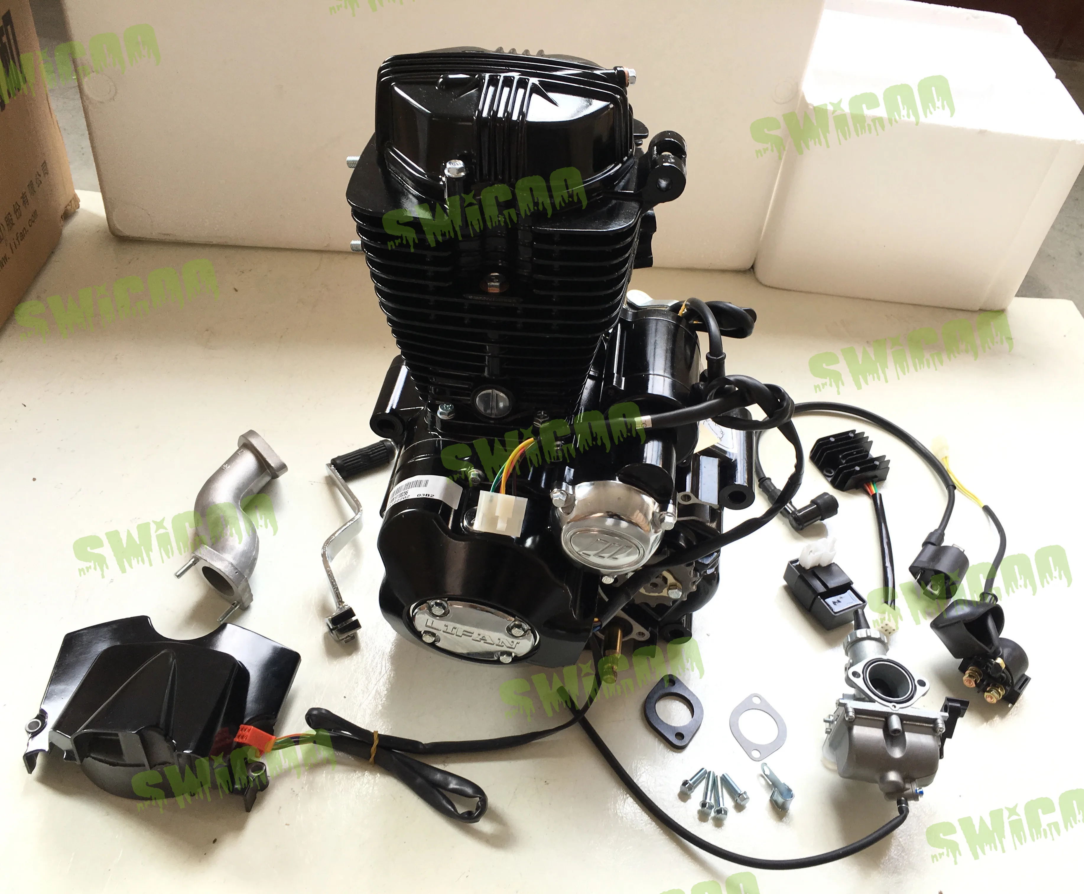 167MM Lifan CG250 Engine with Reverse LF 250cc Electric Start Engine for Motorcycle ATV Quad