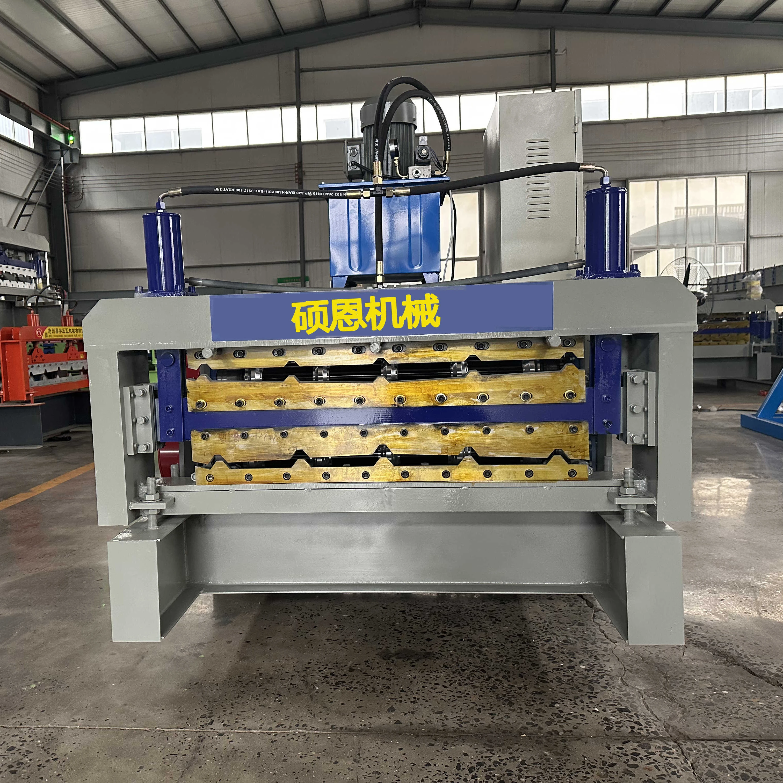 Factory Customized  Automatic Roofing Sheet Bending m Achine Steel Wall Tile m Aking Roll Forming m Achine