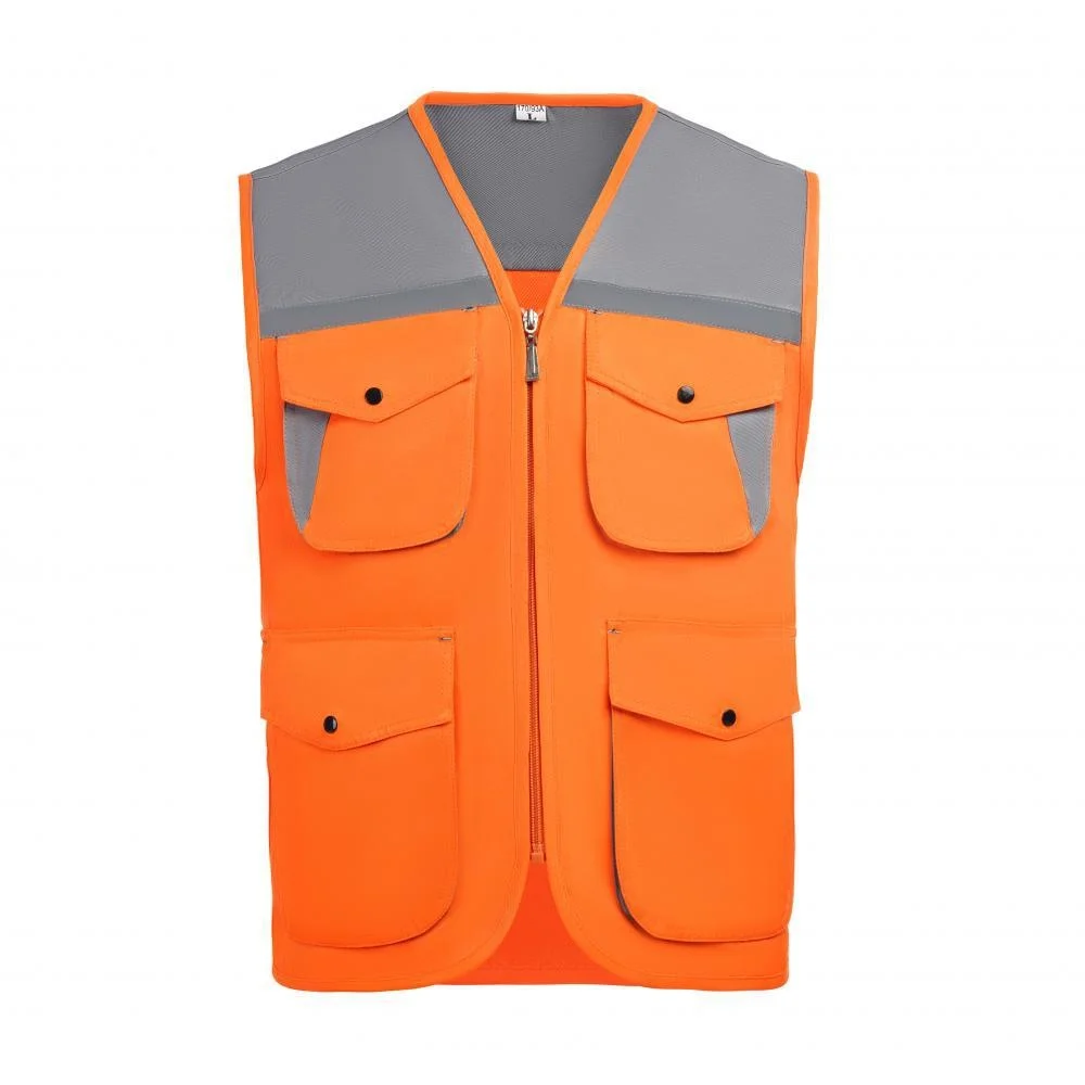 Workwear Sleeveless Vests Logo for Volunteers Construction Workers Advertising Supermarkets-Polyester Vinegar Fiber preview 5