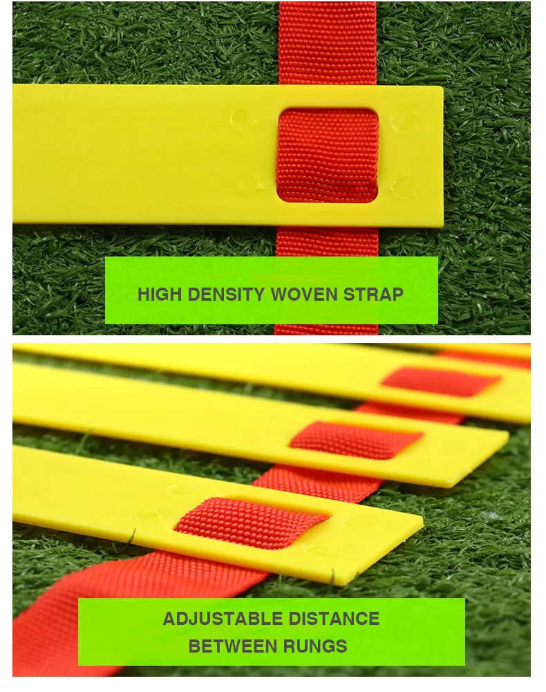 Multifunctional Agility Ladder Hurdles Adjustable Rung Distance Speed