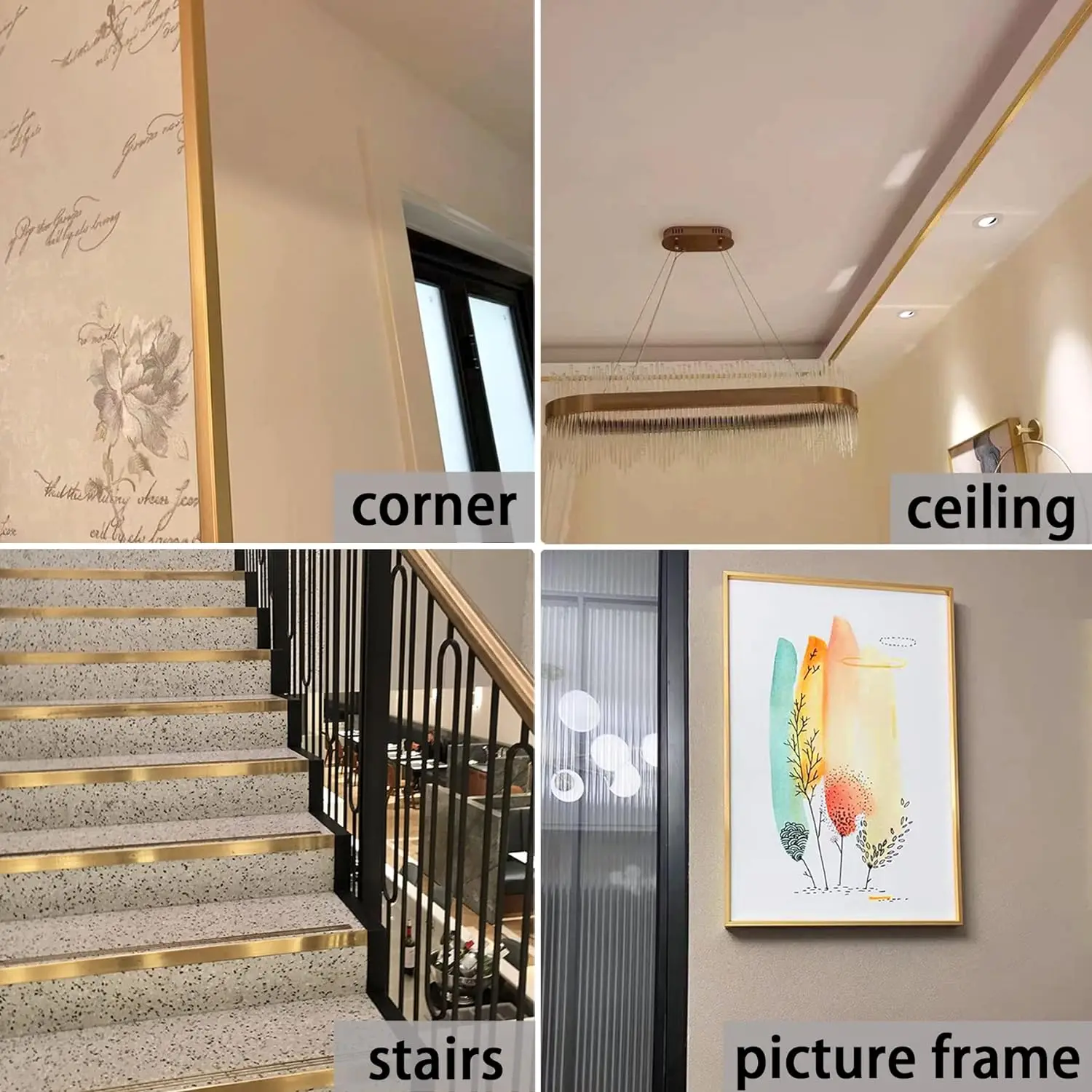 Aluminum Alloy Wall Corner Protectors - Durable & Stylish