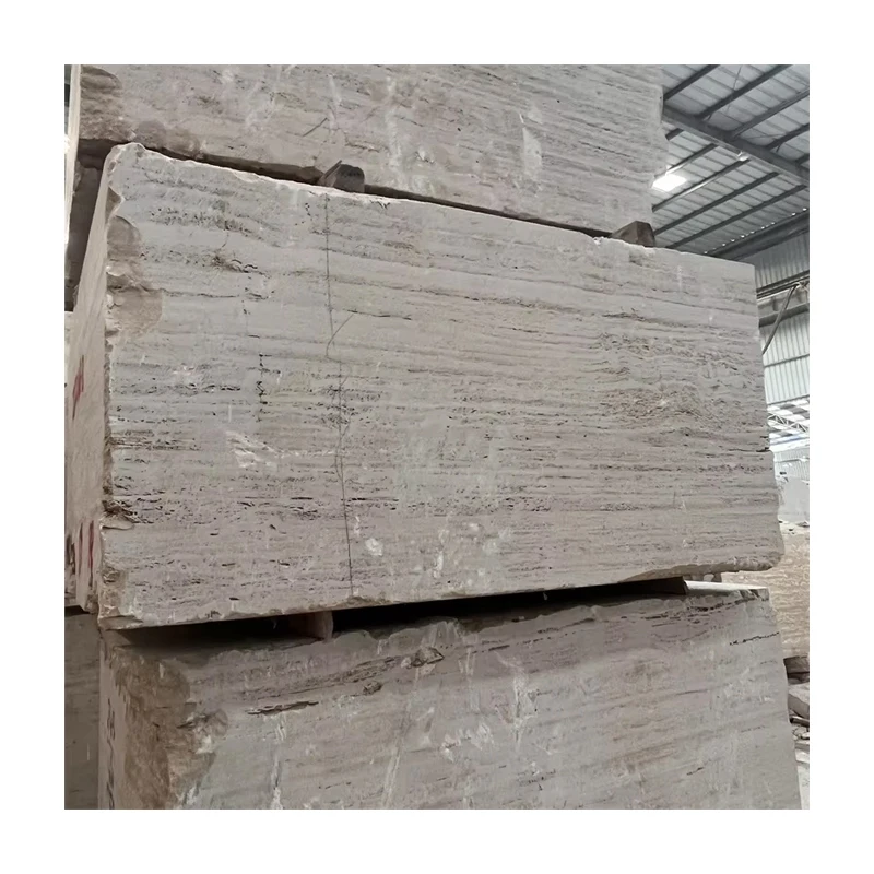 High Quality Modern Design Beige Travertine Block for Hotel Exterior Wall Floor Decor Polished Square Travertine 1 Year Warranty