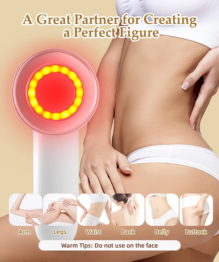Wireless 1MHz RF Frequency Body Cellulite Remover Fat Removal Machine with Skin Tightening Feature for Belly and Face