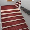 Alfombra de escalera de lana - Rayas verticales en rojo brillante