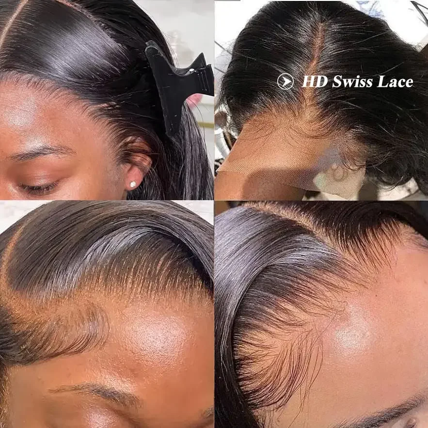 Body Wave Lace Frontal Closure Transparent Lace Pre Plucked Hairline With Baby Hair_voghion.com
