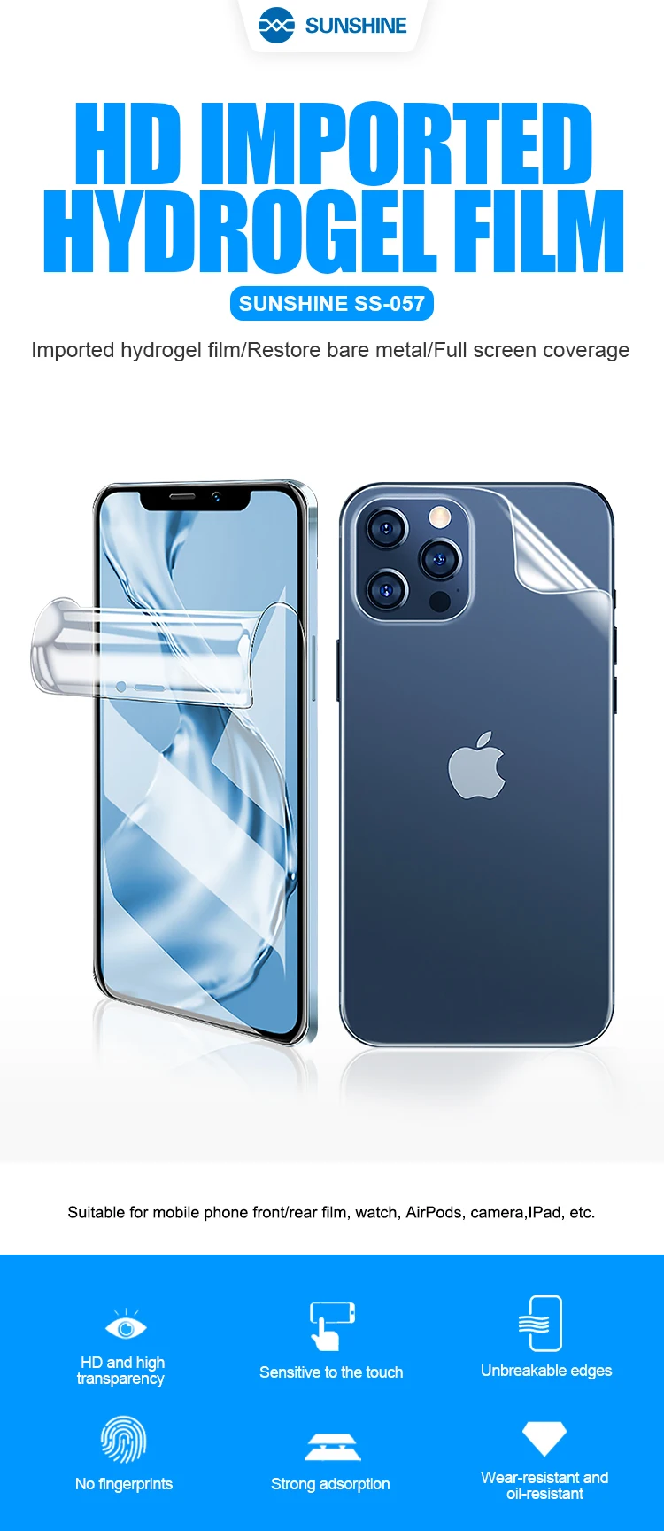 Pellicola Hydrogel 3D Per IPhone SE 2020 - Protezione Integrale Invisibile E Auto-Riparante