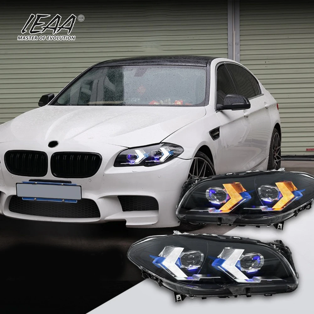 Bmw F10 F18 M5用 最新スタイルにモディファイド ヘッドライト LEDランプ 2011 - 2017 F10 ライト プラグアンドプレイ フロントライト