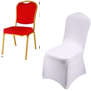 Polyester Chair Cover Waterproof White Chair Covers Spandex Chair Covers