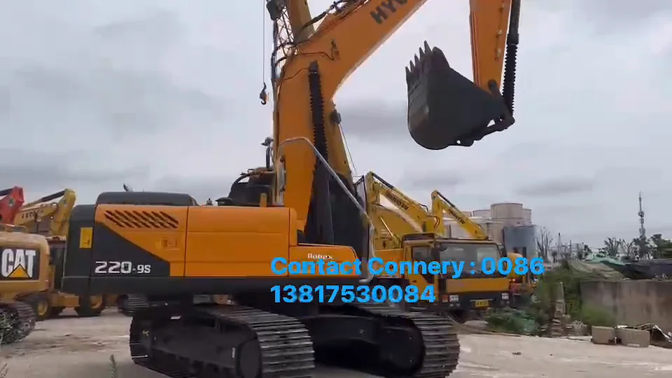 Made In Korea Original Used Hyundai 220-9s Excavators / 22ton Medium ...