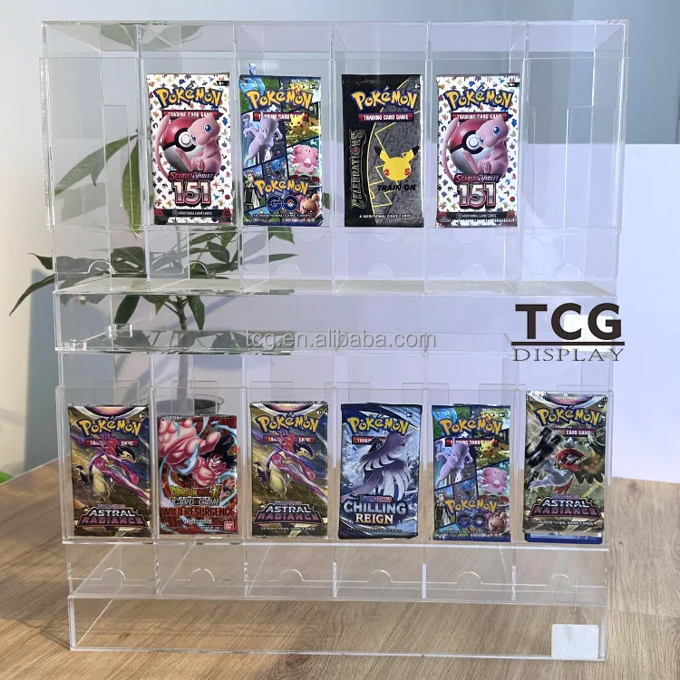 TCG Acrylic 3 Slot Dispenser for Japanese One Piece Cards