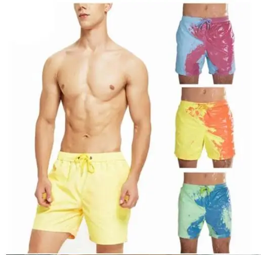 2023 summer men's temperature-sensitive color-changing beach quick-drying swimwear973_voghion.com