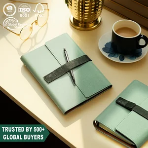 Practical Design Organizer PU Leather Binder A6 Custom logo Journal 6 Rings Refillable Loose Leaf Business Diary Notebook