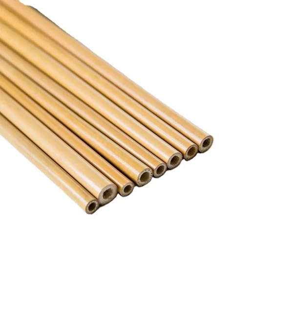Hot Selling Custom Order Reusable Eco-friendly Bamboo Drinking Straws Includes Cleaning Brush From Vietnamese Manufacturer