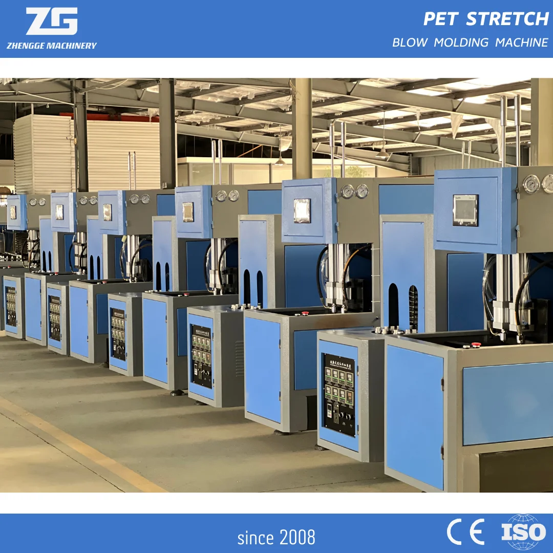 Plastic Mineral Water Bottle Making Machine Semi Automatic PET Bottle Blow Molding Machine with Double Cavity