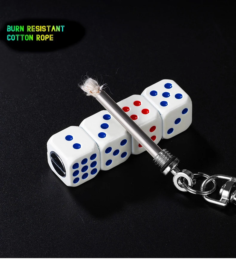 New Kerosene Lighter Luminous Dice Portable Key Chain Lighters Match Oil  Permanent Matches Lighter - China Lighter and Cigarette Lighter price