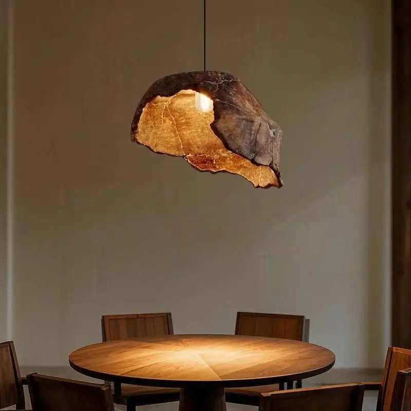 Japanese Wabi Sabi Pendant Lighting Restaurant bar Counter Tea Room Café Artistic Creative Design with Withered Lotus Lamps