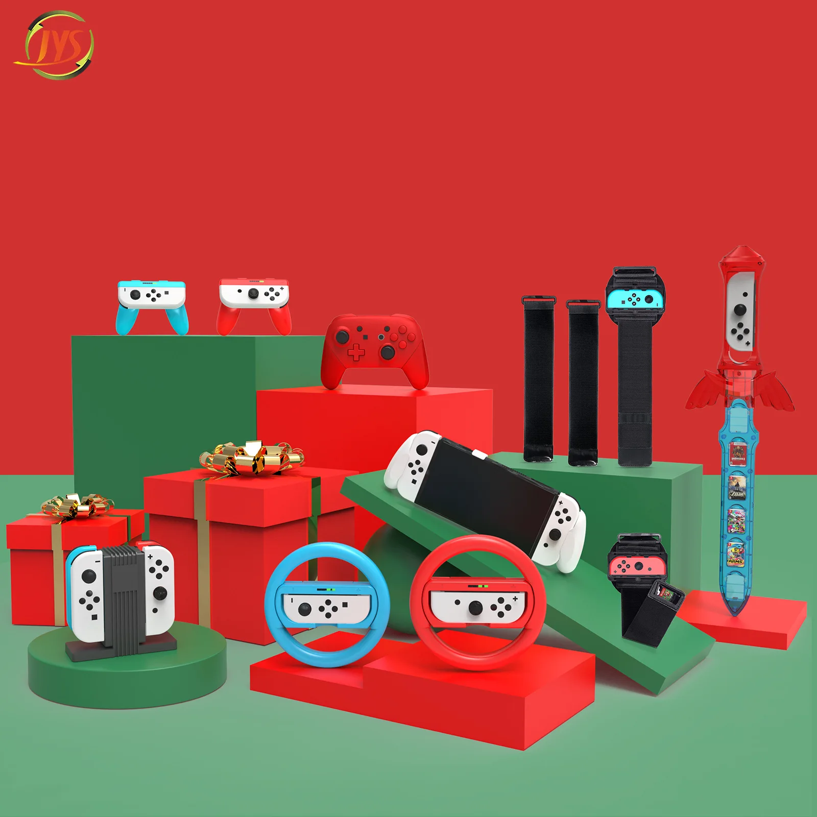 JYS-NS246 10 in 1 Gaming Set for Nintendo Switch Accessories