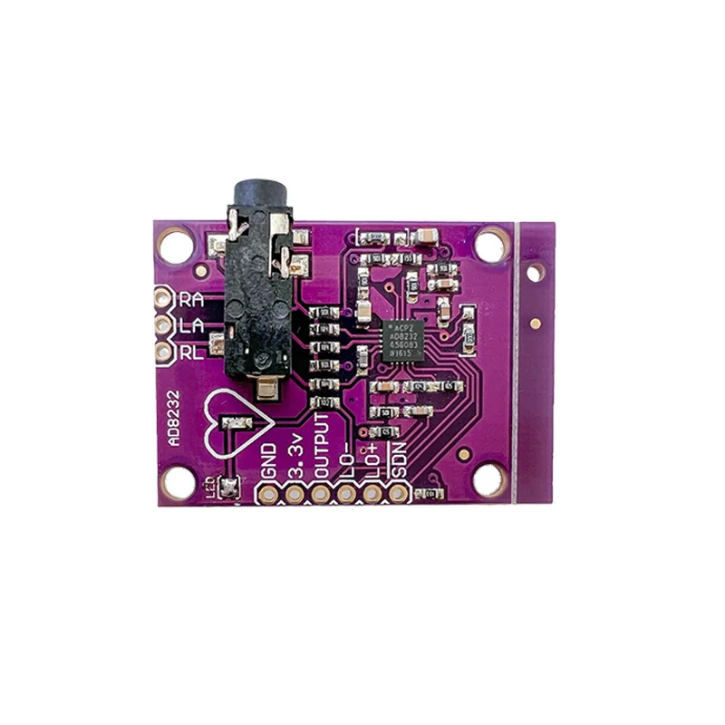 Module AD8232 Pour ECG/signal Cardiaque - Conditionnement De Signal Intégré - Pour Projets DIY, Wearable, Fitness