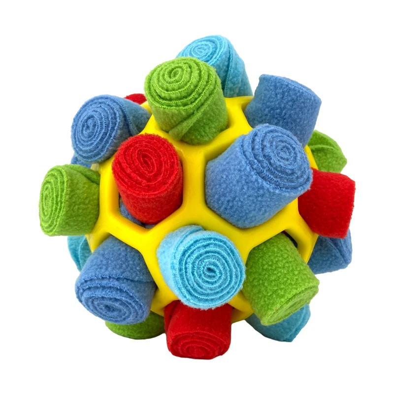 Interactive Pet Toys Dog Snuffle Ball With Bite Resistant Rope Slow Feeder Dog Chew Toy For Training Dog Balls supplier