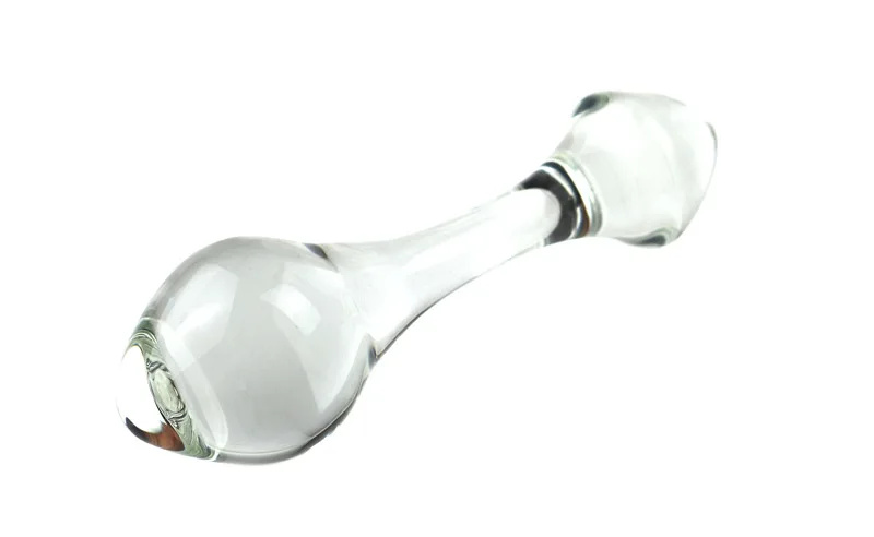 Double-ended Clear Glass Anal Plug Dildos for Female Double-ended Clear Glass Anal Plug Dildos for Female