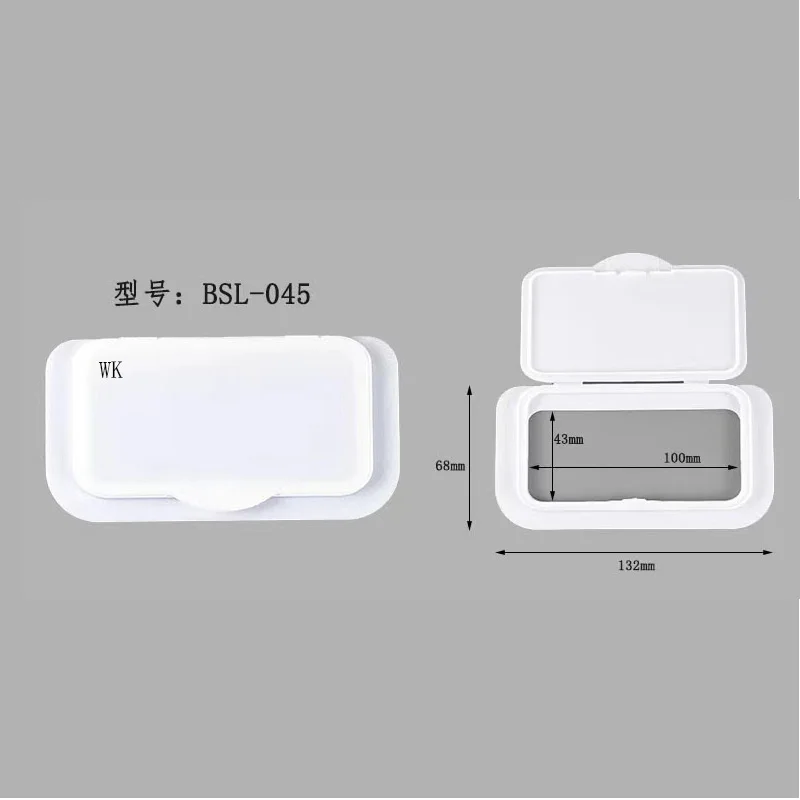 Factory Custom Baby Plastic Wet Tissue Packing Flip Top Cap Reusable