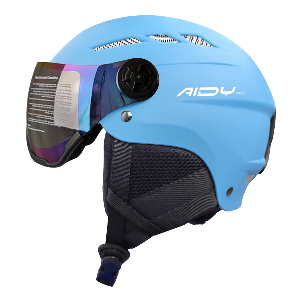 OEM Factory Skiing Helmets with Goggle Safety CE En1077 Approved Snowboard Helmet Winter Snow Sport Helmet Kids Youth Adults