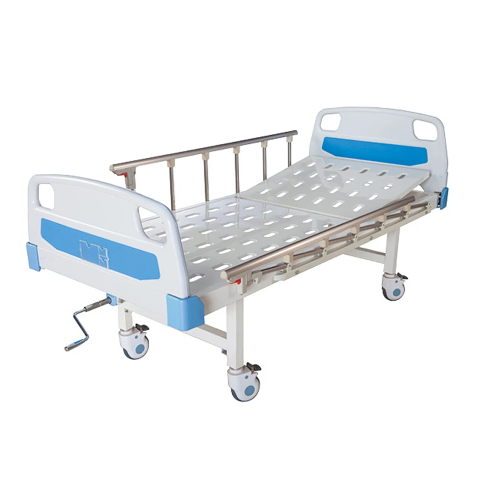 Expert  High Quality CE ISO Approved Manual One Function Patient Room Bed for Hospital and Clinic Use Backboard Lifting