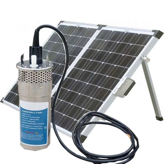 High Pressure Mini Solar Water Pump 12V 24V DC Deep Well Submersible Pump For Agriculture