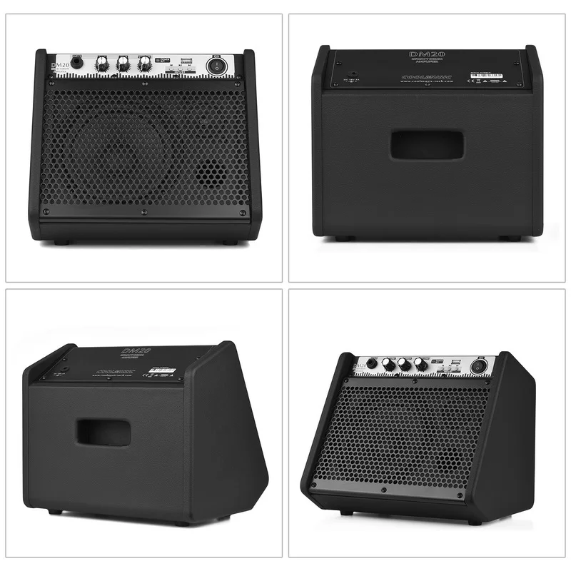 COOLMUSIC DM20 20W Electric Drum Amplifier - Wireless BT Speaker