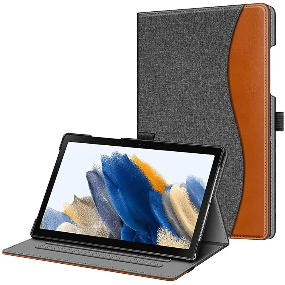 Laudtec Pbk248 Leather Tablet Case Multi-Angle Holder Simple Business Anti Scratch Fall Cover Luxury For Samsung Tab A9 Plus