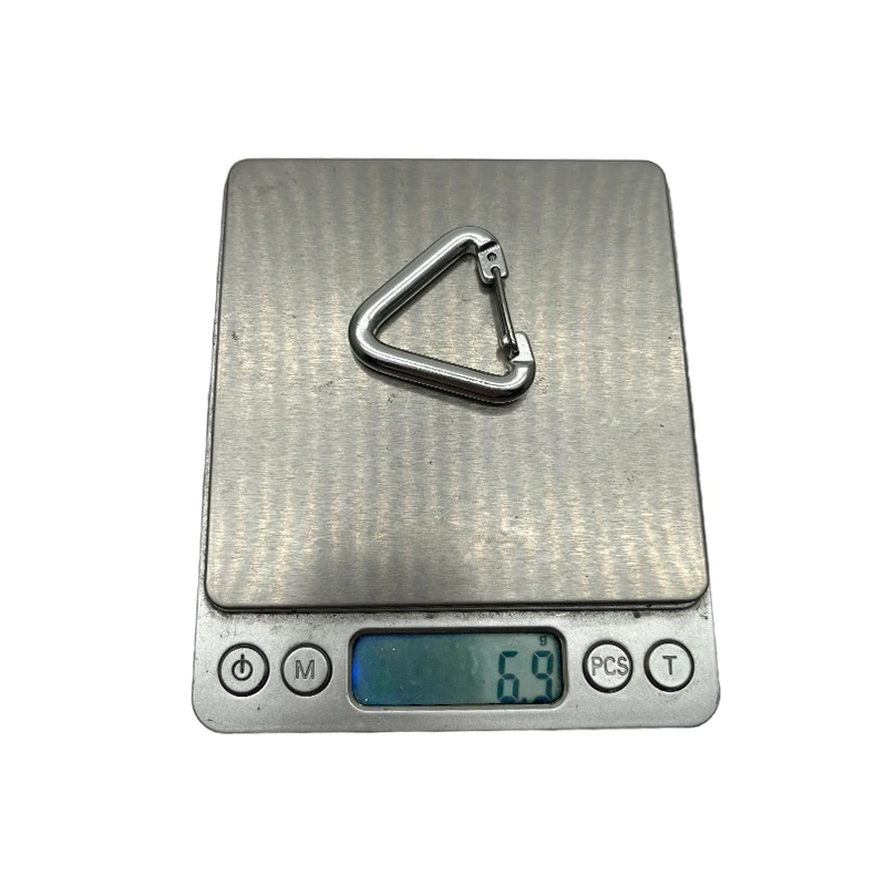 China Factory Wholesale 60MM Triangle Carabiner Mini Clip Custom Carabiners Aluminum Carabiner Clip Hook Keychain